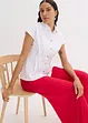 Blouse met korte mouwen in een luchtige viscosemix, bonprix