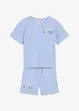 Piqué shirt en korte broek (2-dlg. set) van biologisch katoen, bonprix