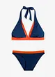 Halter bikini met V-hals (2-dlg. set), bonprix