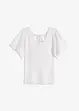 Geribd shirt met korte vleermuismouwen, bonprix