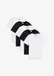 T-shirt met V-hals (set van 5), bonprix