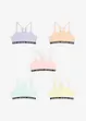 Bralette met biologisch katoen (set van 5), bonprix