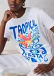 T-shirt met zijde, bonprix