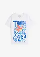 T-shirt met zijde, bonprix