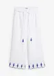 Linnen culotte met riem (2-dlg. set), bonprix