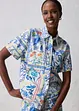 Overhemdblouse met zijde, bonprix