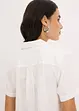 Korte popeline blouse van katoen met korte mouwen, bonprix