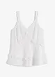 Top met spaghettibandjes en ruches, bonprix
