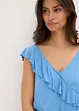 Jersey jumpsuit met volants, bonprix