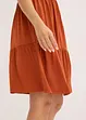 Jurk met spaghettibandjes en knoopdetail, bonprix
