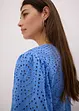 Blouse met broderi anglaise en pofmouwen, bonprix