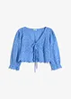 Blouse met broderi anglaise en pofmouwen, bonprix