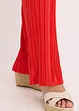 Jersey broek met plissé, bonprix