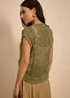 Ajour gebreid vest met viscose, bonprix