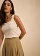 Plooirok van soepele viscose, bonprix