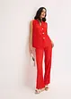 Jersey broek met plissé, bonprix