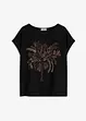 Katoenen shirt met studs applicatie, bonprix