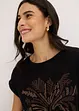 Katoenen shirt met studs applicatie, bonprix