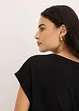 Katoenen shirt met studs applicatie, bonprix