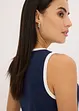Jersey tanktop met contrasterende boorden, bonprix