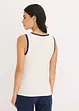 Jersey tanktop met contrasterende boorden, bonprix
