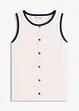 Jersey tanktop met contrasterende boorden, bonprix