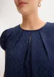 Jaquard jurk met elegante plooien, bonprix