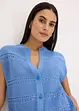 Ajour vest met korte mouwen, bonprix