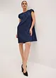 Jaquard jurk met elegante plooien, bonprix
