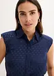 Satijnen blouse met striklint, bonprix