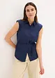 Satijnen blouse met striklint, bonprix