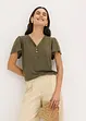 Shirt van viscose met knopen, bonprix