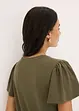 Shirt van viscose met knopen, bonprix