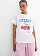 T-shirt met een print van biologisch katoen, bonprix