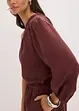 One-schouder blouse met linnen, bonprix