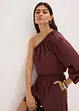 One-schouder blouse met linnen, bonprix