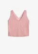 Cropped top met diep decolleté, bonprix