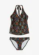 Halter tankini met V-hals (2-dlg. set), bonprix