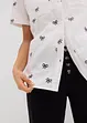 Blouse van mousseline met korte mouwen, bonprix