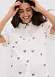 Blouse van mousseline met korte mouwen, bonprix