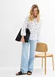 Oversized blouse van puur katoen, bonprix