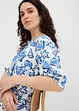 Wijde jurk van crinkle-viscose, bonprix