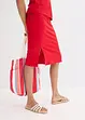 Geribde jersey rok, bonprix