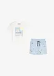 T-shirt en korte broek van biologisch katoen (2-dlg. set), bonprix
