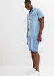 Lichte denim cargo short van puur katoen, relaxed fit (set van 2), bonprix