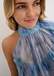 One-shoulder chiffon blouse, bonprix