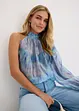 One-shoulder chiffon blouse, bonprix