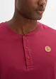 Henley shirt van biologisch katoen (set van 2), bonprix