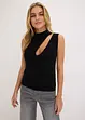 Gebreide top met cut-outs, bonprix