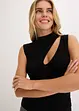 Gebreide top met cut-outs, bonprix